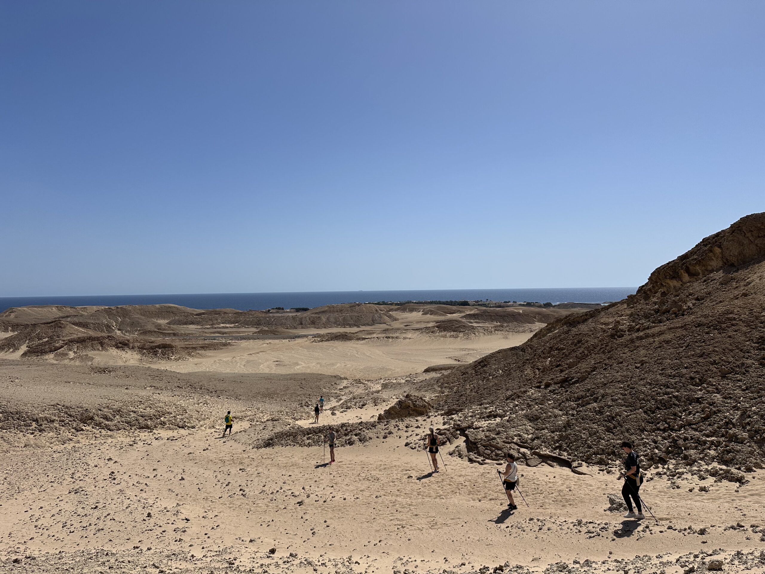 Nordic Walking durch die Wüste in Ägypten